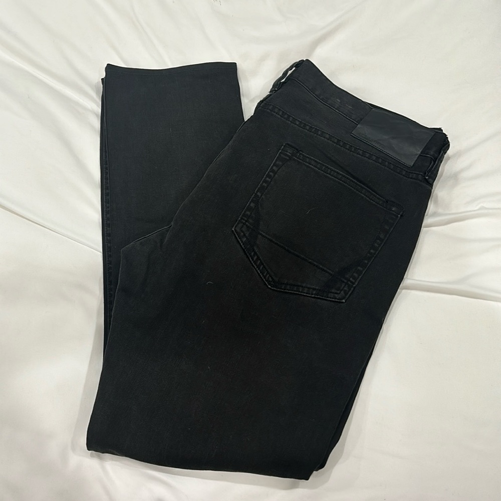All Saints Mens Black Cigarette Jeans